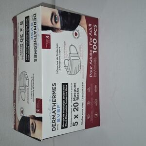 Dermathermes By SVS Black Disposable Masks - 100 Pack